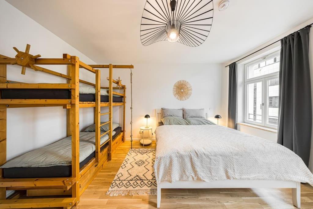Stylisches Zentrales City-Apartment Mit 2 Balkonen Leipzig Exterior photo